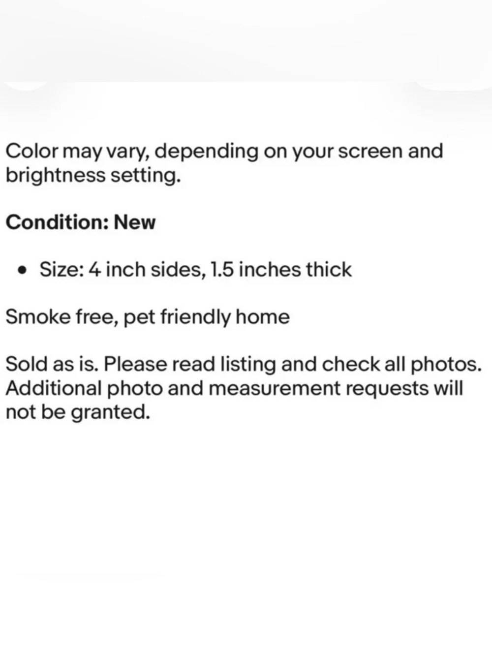 N/A color may